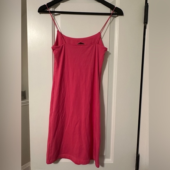 Zara Barbie Pink Spaghetti Strap Mini Dress Size Medium Women’s - Picture 5 of 8